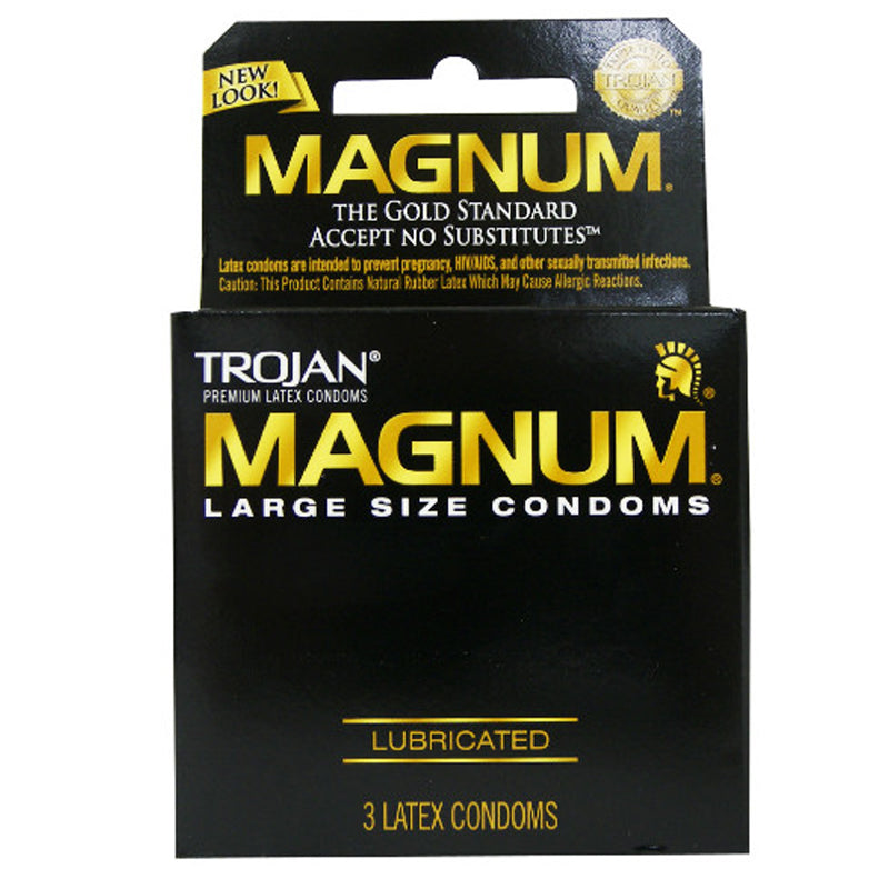 PARADISE MARKETING - TROJAN MAGNUM LARGER SIZE CONDOMS 3-PACK