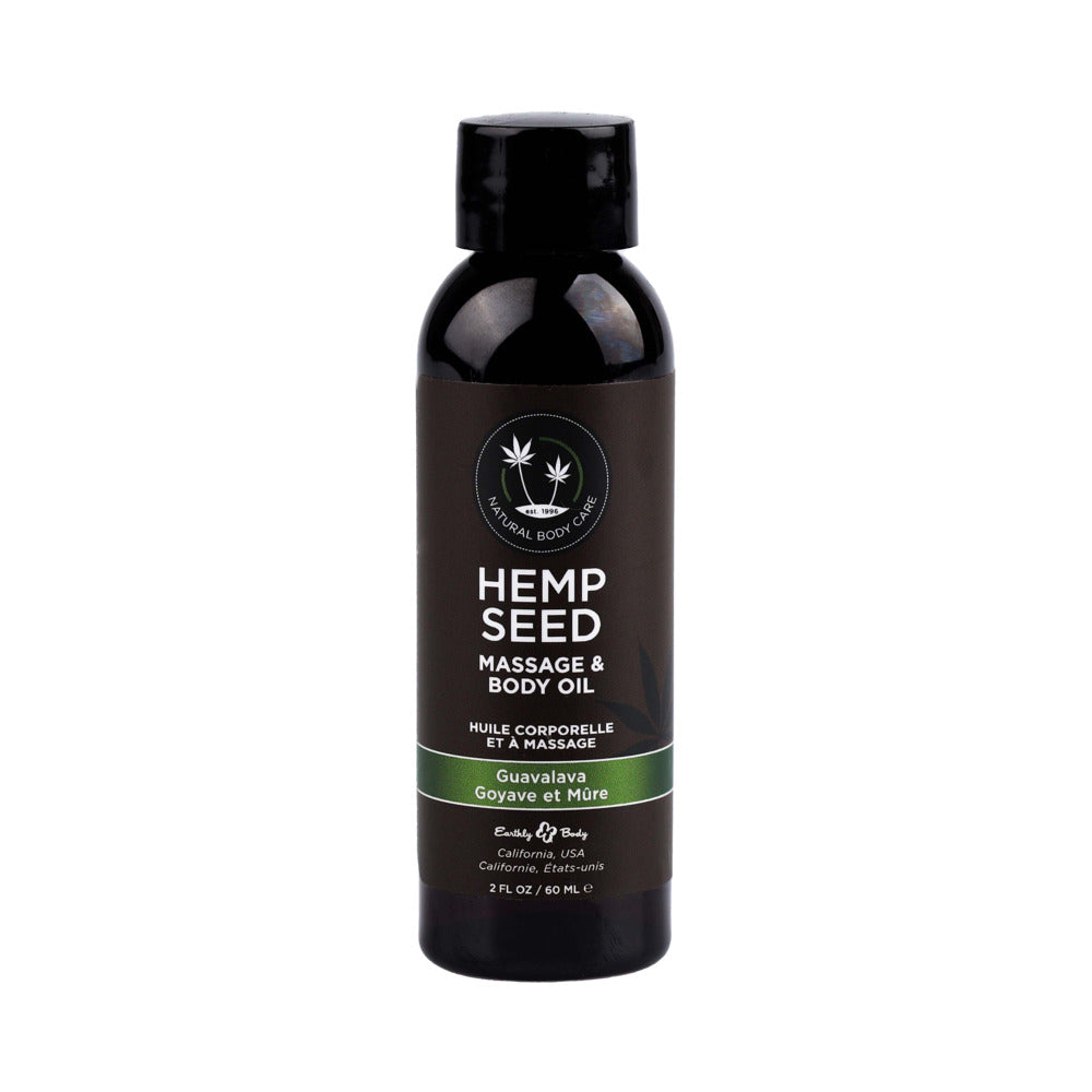 EARTHLY BODY - HEMP SEED MASSAGE OIL 3-PIECE GIFT SET 2 OZ.