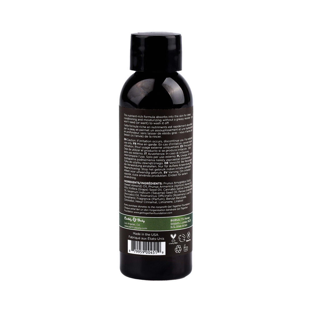 EARTHLY BODY - HEMP SEED MASSAGE OIL 3-PIECE GIFT SET 2 OZ.