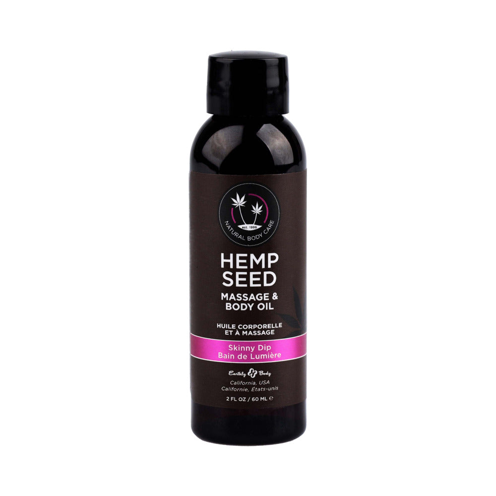 EARTHLY BODY HEMP SEED MASSAGE OIL 3-PIECE GIFT SET 2 OZ.