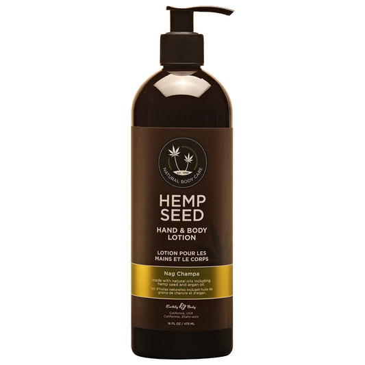 EARTHLY BODY - LOCIÓN PARA MANOS Y CUERPO NAG CHAMPA 16OZ.