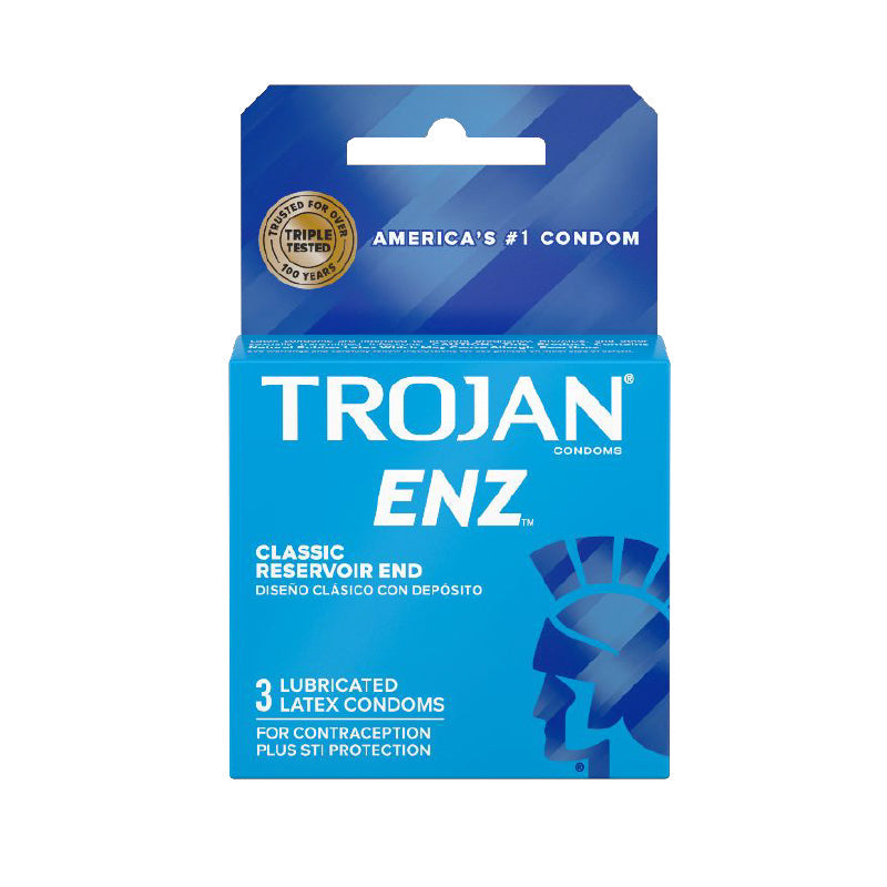 TROJAN-ENZ LUBRICATED CONDOMS 3-PACK