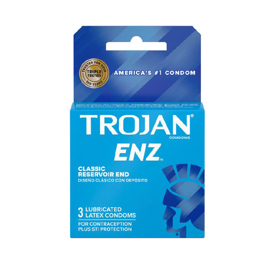 TROJAN-ENZ LUBRICATED CONDOMS 3-PACK