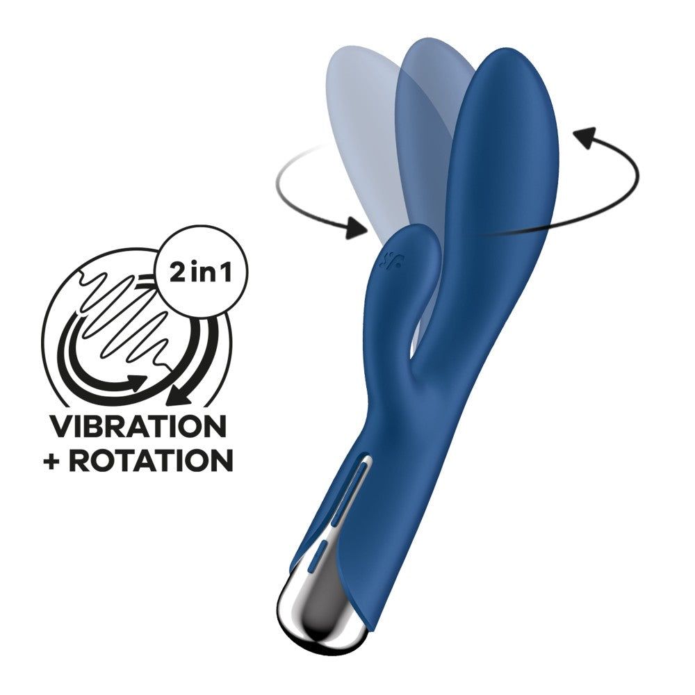 SATISFYER - SPINNING RABBIT 1 BLUE