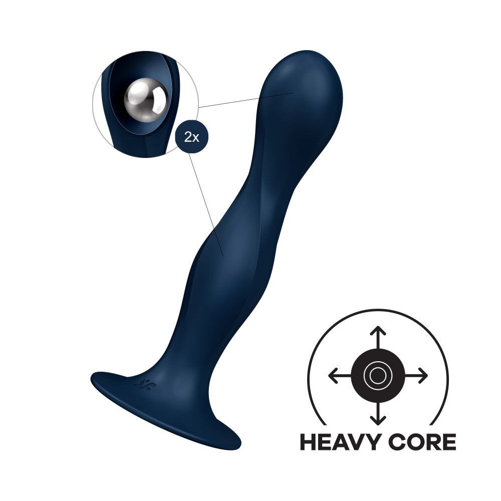 SATISFYER - DOUBLE BALL-R DARK BLUE