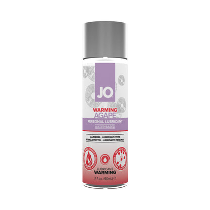 JO AGAPE WARMING WATER-BASED LUBRICANT 2 OZ.