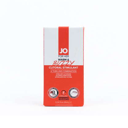 SYSTEM JO - JO WARM & BUZZY CLITORAL STIMULANT 0.34 OZ.