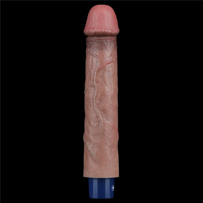 LOVETOY - 9" REAL SOFTEE RECHARGEABLE SILICONE VIBRATING DILDO