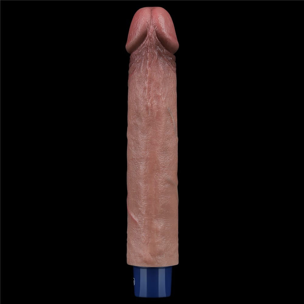 LOVETOY - 9" REAL SOFTEE RECHARGEABLE SILICONE VIBRATING DILDO