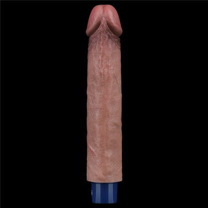 LOVETOY - 9" REAL SOFTEE RECHARGEABLE SILICONE VIBRATING DILDO