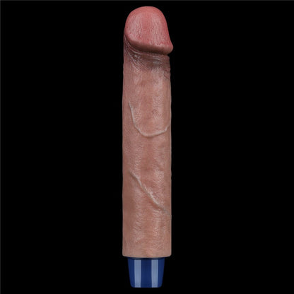 LOVETOY - 9" REAL SOFTEE RECHARGEABLE SILICONE VIBRATING DILDO