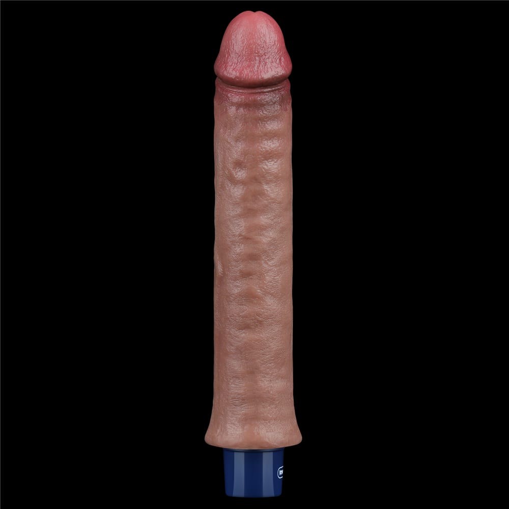 LOVETOY - 9.5" REAL SOFTEE RECHARGEABLE SILICONE VIBRATING DILDO