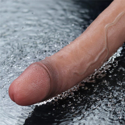 LOVETOY - 11" REAL SOFTEE RECHARGEABLE SILICONE VIBRATING DILDO