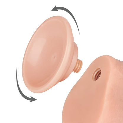 LOVETOY - 7'' SLIDING SKIN DUAL LAYER DONG FLESH_B0O50_3