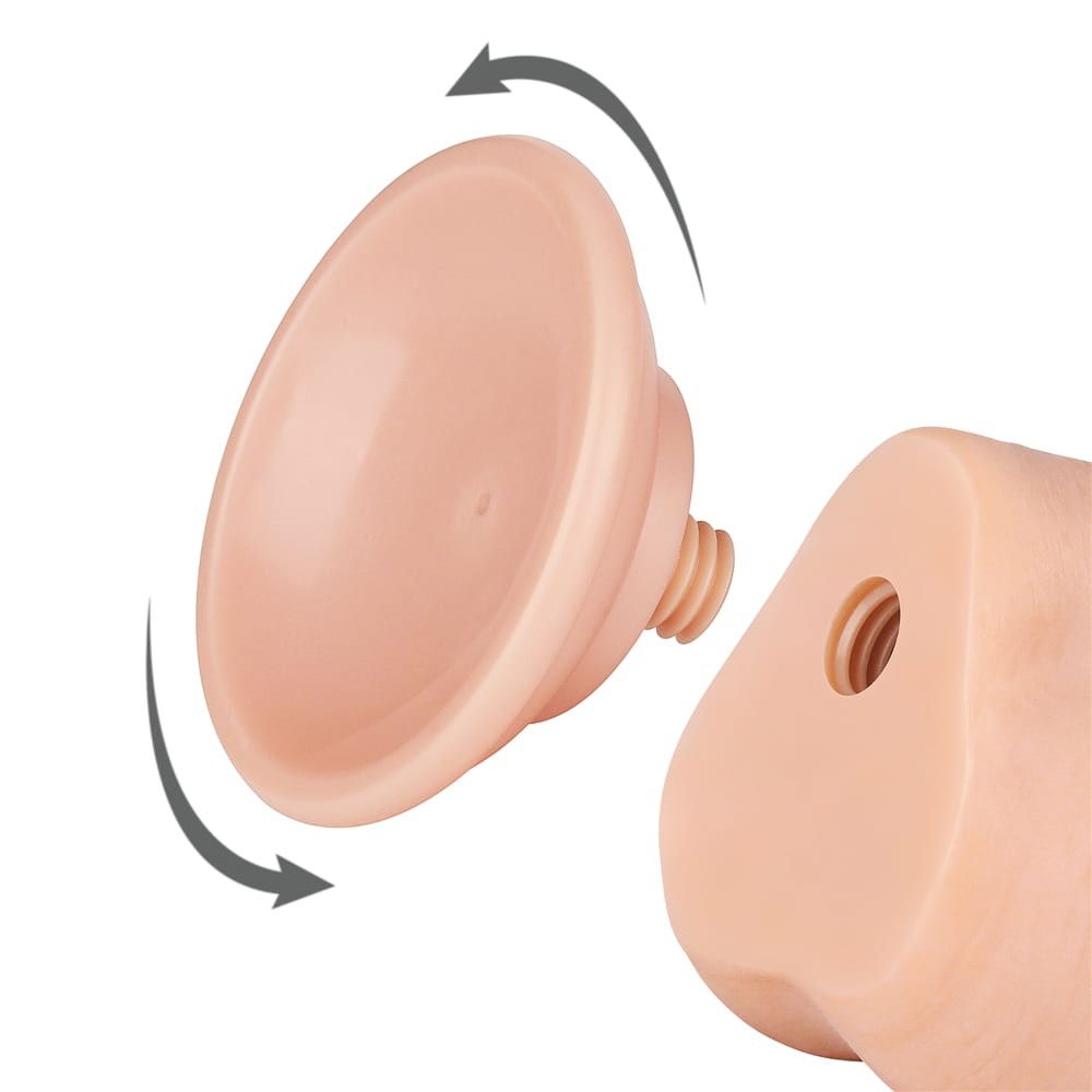 LOVETOY - 7.5'' SLIDING SKIN DUAL LAYER DONG FLESH II_B15O50_3