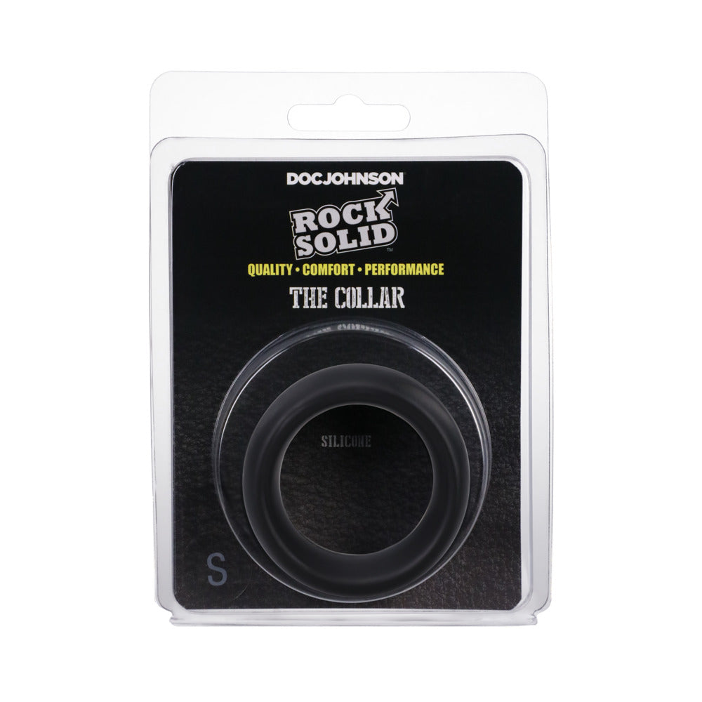 ROCK SOLID SILICONE BLACK C RING, SMALL (1 3/4IN) IN A CLAMSHELL