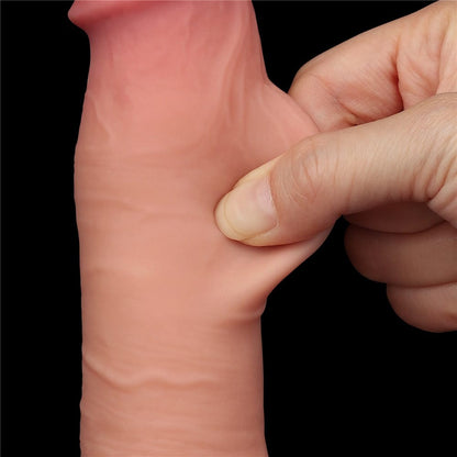 LOVETOY - 8'' SLIDING SKIN DUAL LAYER DONG FLESH I_B15O50_3
