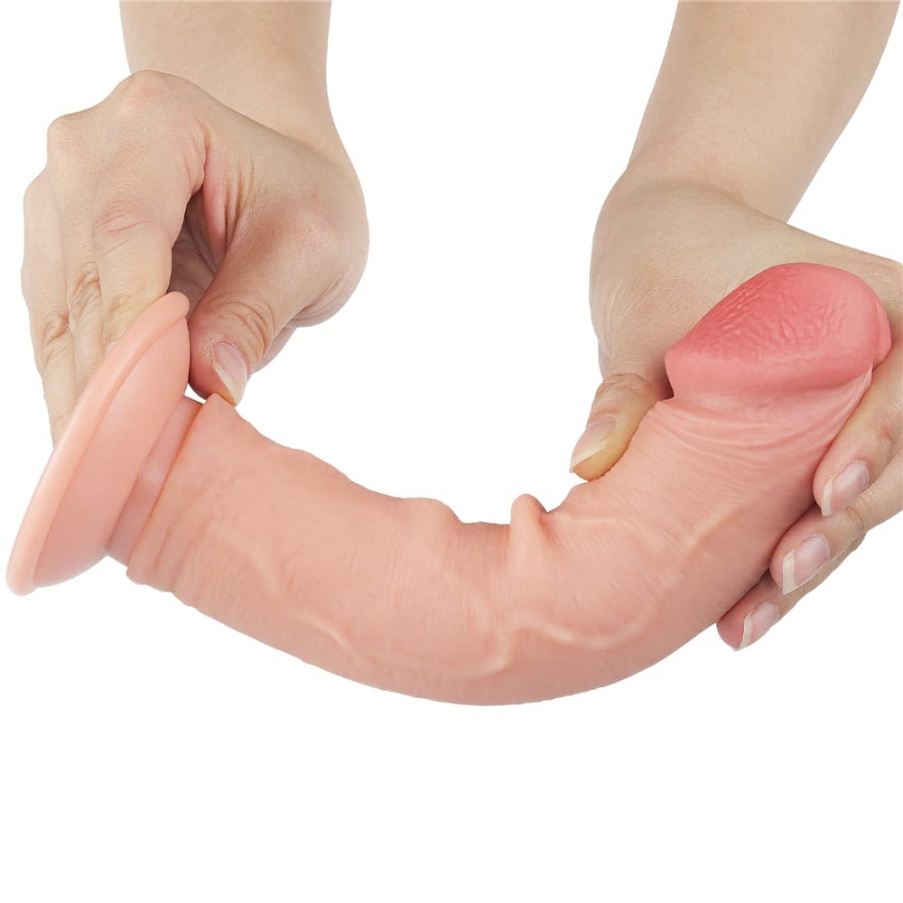 LOVETOY - 8'' SLIDING SKIN DUAL LAYER DONG FLESH II