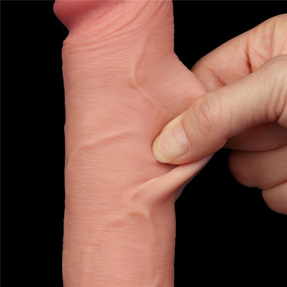LOVETOY - 8'' SLIDING SKIN DUAL LAYER DONG FLESH II