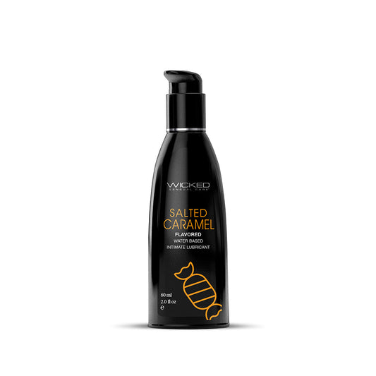 WICKED - AQUA SALTED CARAMEL WATER-BASED LUBRICANT 2 OZ.