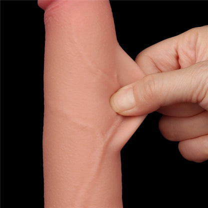 LOVETOY - 8.5'' SLIDING SKIN DUAL LAYER DONG FLESH I_B15O50_3