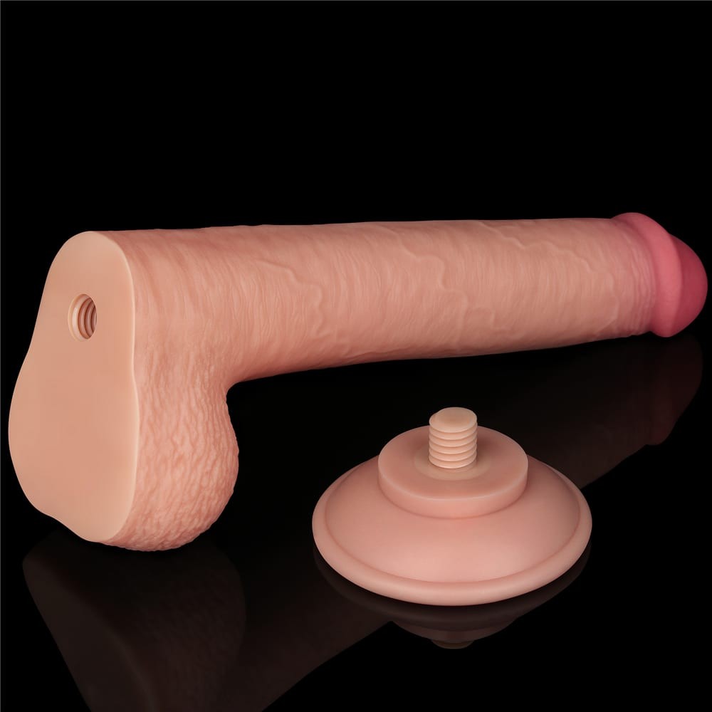 LOVETOY - 9'' SLIDING SKIN DUAL LAYER DONG FLESH_B15O50_3