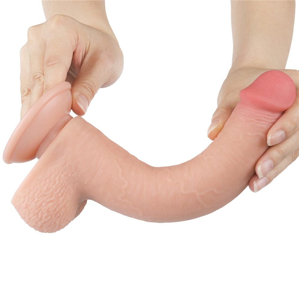 LOVETOY - 9'' SLIDING SKIN DUAL LAYER DONG FLESH_B15O50_3