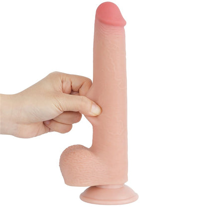 LOVETOY - 9'' SLIDING SKIN DUAL LAYER DONG FLESH_B15O50_3