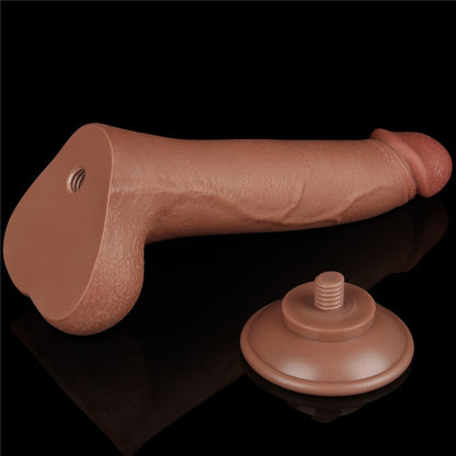 LOVETOY - 8.5'' SLIDING SKIN DUAL LAYER DONG BROWN I_B15O50_3