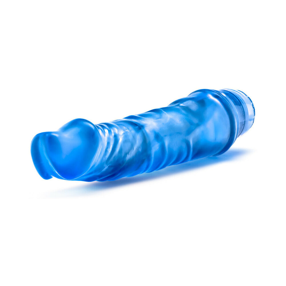 BLUSH - B YOURS VIBE 6 REALISTIC 9.25 IN. VIBRATING DILDO BLUE