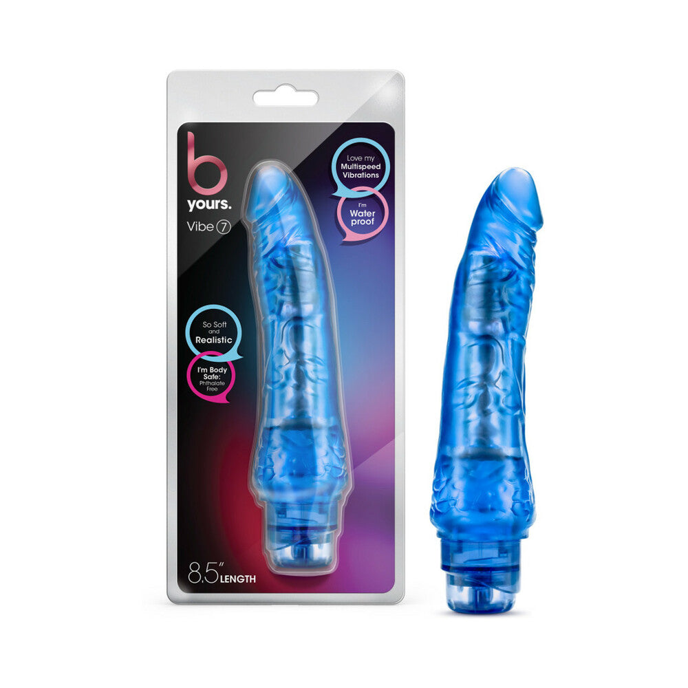 BLUSH - B YOURS VIBE 7 DILDO VIBRADOR REALISTA DE 8.75 PULGADAS