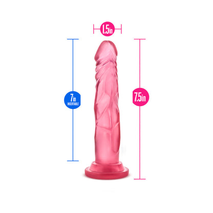 B YOURS SWEET ''N HARD 5 REALISTIC 7.5 IN. DILDO PINK