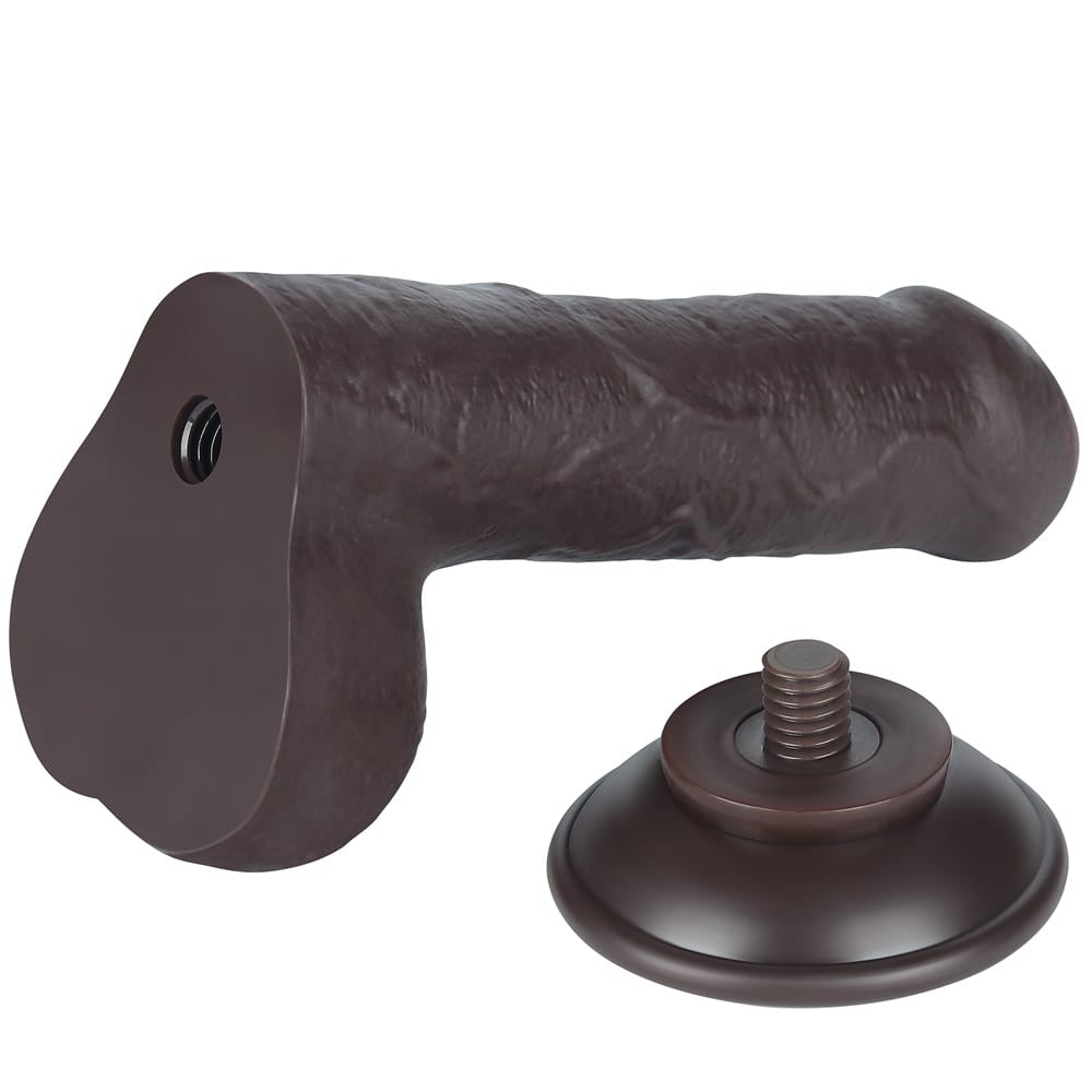 LOVETOY - 7'' SLIDING SKIN DUAL LAYER DONG BLACK_B15O50_3