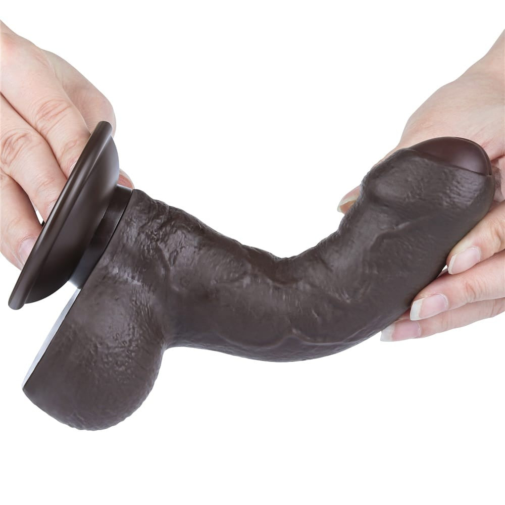 LOVETOY - 7'' SLIDING SKIN DUAL LAYER DONG BLACK_B15O50_3