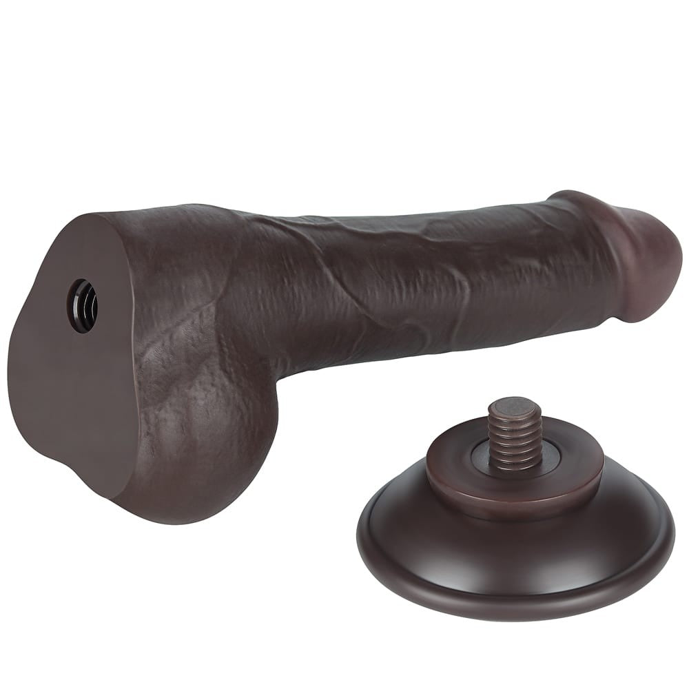 LOVETOY - 7.5'' SLIDING SKIN DUAL LAYER DONG BLACK II_B15O50_3