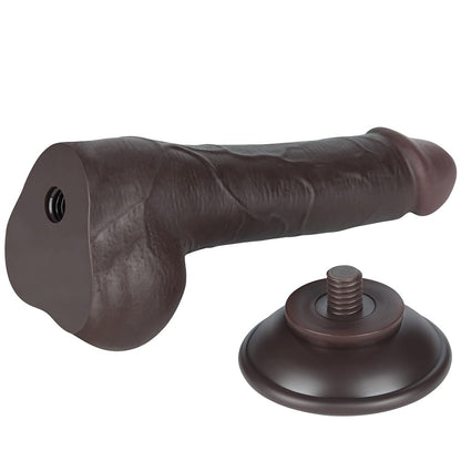 LOVETOY - 7.5'' SLIDING SKIN DUAL LAYER DONG BLACK II_B15O50_3