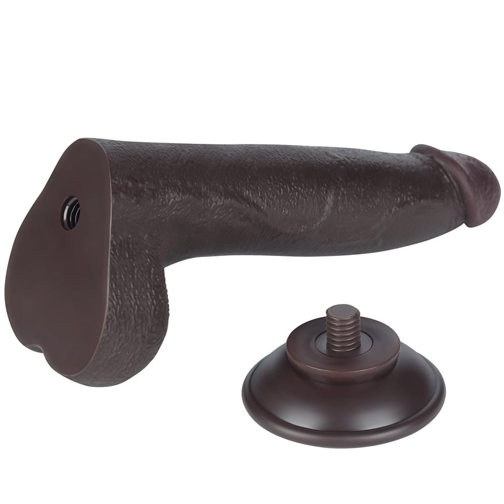 LOVETOY - 8.5'' SLIDING SKIN DUAL LAYER DONG BLACK I_B15O50_3