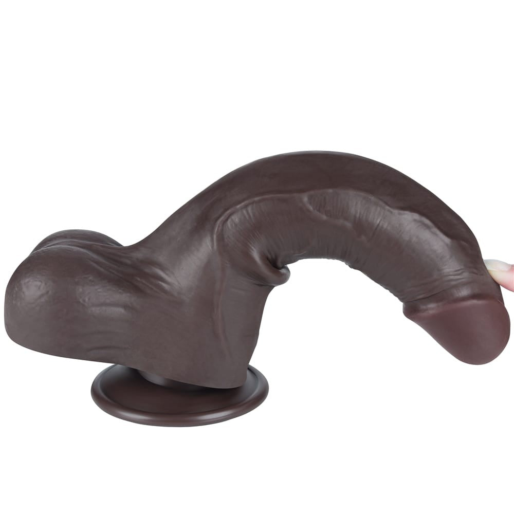 LOVETOY - 8.5'' SLIDING SKIN DUAL LAYER DONG BLACK II_B15O50_3