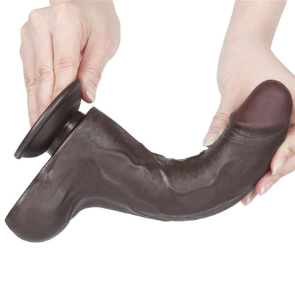 LOVETOY - 8.5'' SLIDING SKIN DUAL LAYER DONG BLACK II_B15O50_3