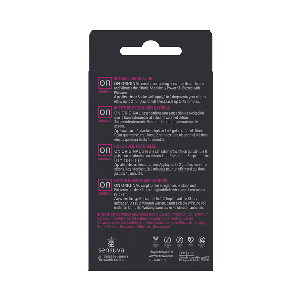 SENSUVA ON ORIGINAL AROUSAL OIL 5 ML LARGE BOX