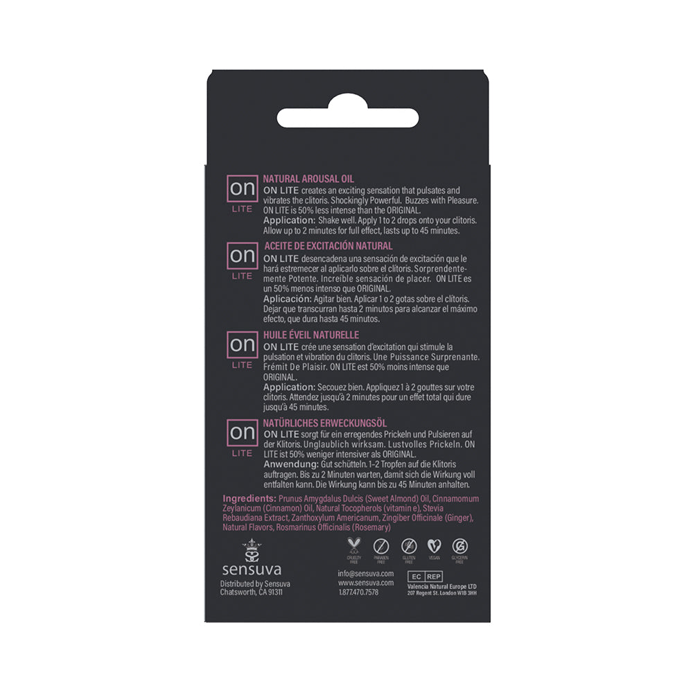 SENSUVA ON LITE AROUSAL OIL 5 ML