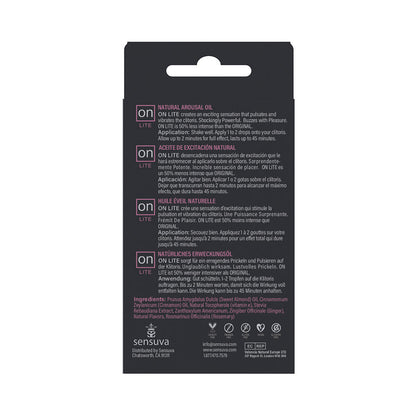 SENSUVA ON LITE AROUSAL OIL 5 ML