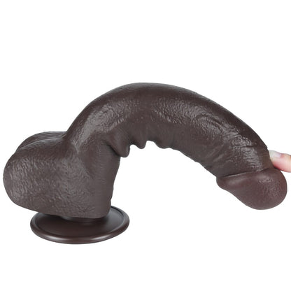 LOVETOY - 9.5'' SLIDING SKIN DUAL LAYER DONG BLACK_B15O50_3