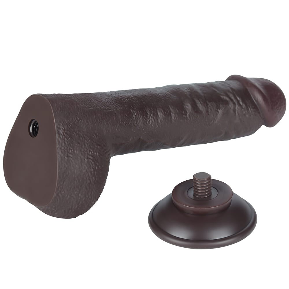 LOVETOY - 9.5'' SLIDING SKIN DUAL LAYER DONG BLACK_B15O50_3
