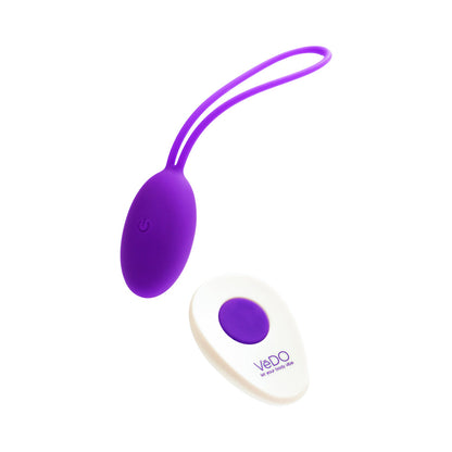 VEDO - VIBRADOR DE HUEVO RECARGABLE PEACH - INTO YOU ÍNDIGO