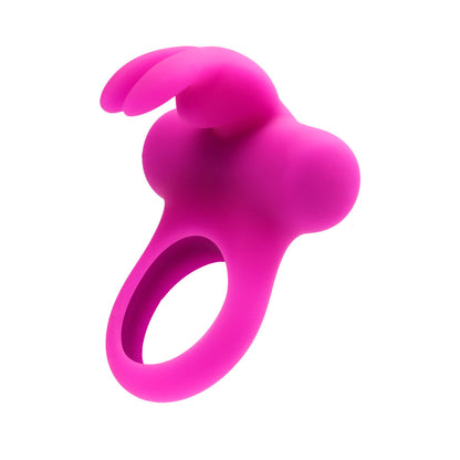 VEDO FRISKY BUNNY RECHARGEABLE VIBRATING RING - PERFECTLY PURPLE