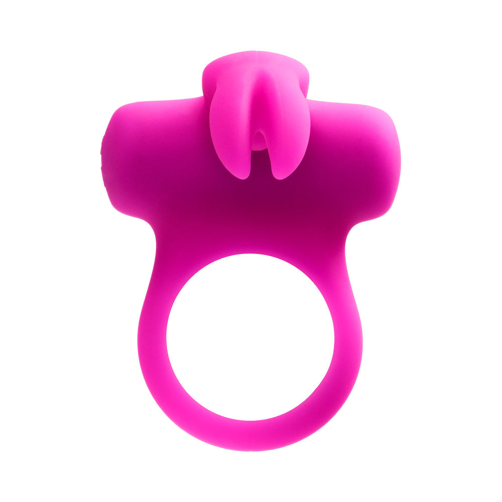 VEDO FRISKY BUNNY RECHARGEABLE VIBRATING RING - PERFECTLY PURPLE