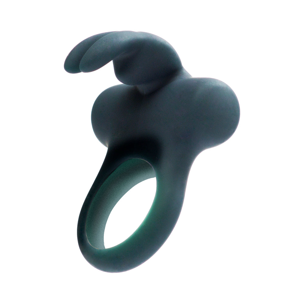 VEDO FRISKY BUNNY RECHARGEABLE VIBRATING RING - BLACK PEARL