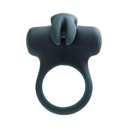 VEDO FRISKY BUNNY RECHARGEABLE VIBRATING RING - BLACK PEARL