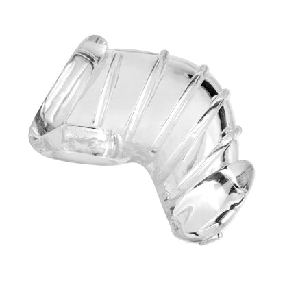 MASTER SERIES DETAINED SOFT BODY CHASTITY CAGE CLEAR